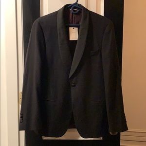 Billy Reid Black Wool Smoking Jacket 40R NWT